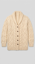 Code Culture catalog | button-rope-cardigan | beige | macro flat lay