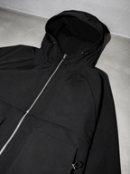 Code Culture catalog | mens-outdoor-fashion-casual-workwear-jacket | color-black | macro flat lay