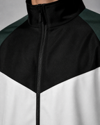 Men’s Colorblock Lightweight Sports Jacket | Black And White | macro | CodeCulture catalog