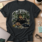 Caching Cyberpunk Graphic Shirt — Black storefront mockup