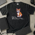 Fetch From Toy Cat SQL Shirt in Black, Comfort Colors 1717 tee flat lay