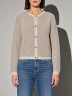 Women's Cardigan Textured Button Front