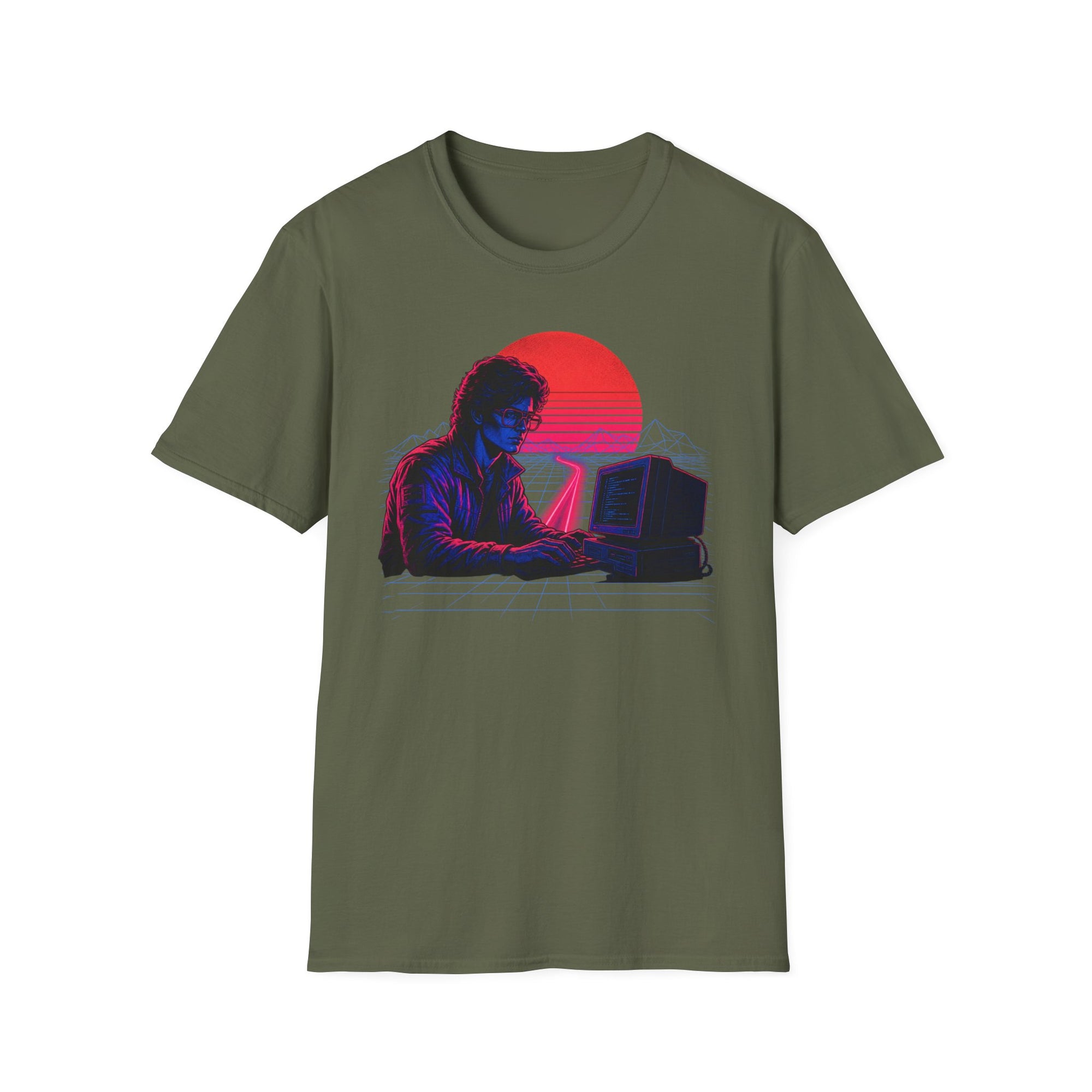 Neon Programmer Synthwave Shirt