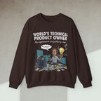 Code Culture world's technical product owner sweatshirt funny programmer Sweatshirt in S — Code Culture developer clothing