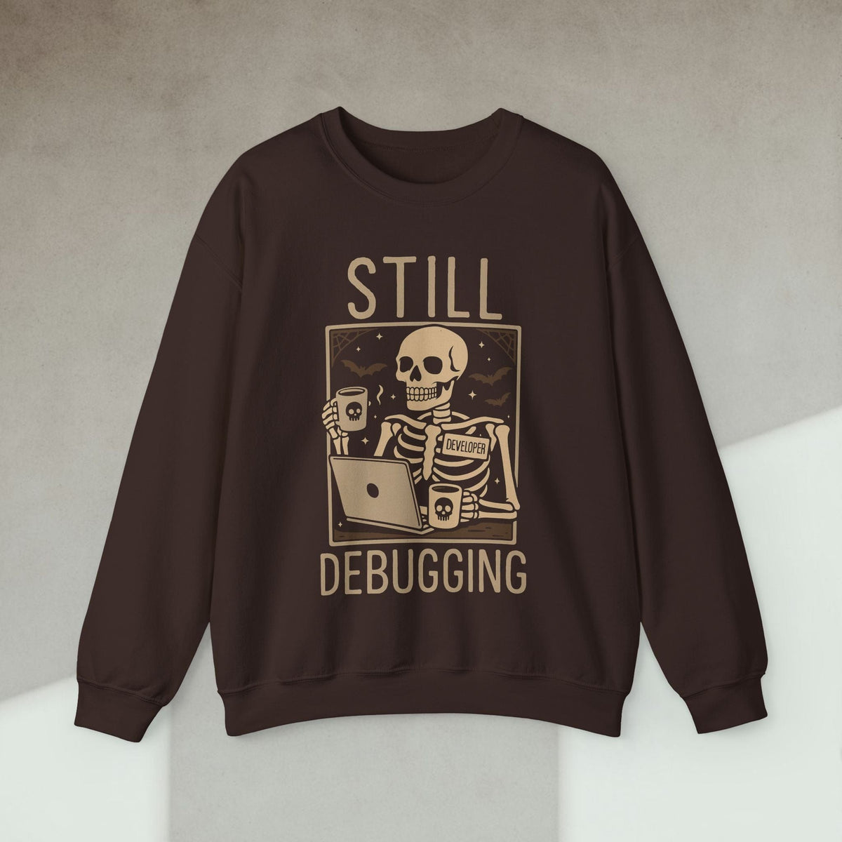 Code Culture still debugging sweatshirt funny programmer Sweatshirt in S — Code Culture developer clothing