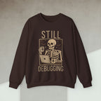 Code Culture still debugging sweatshirt funny programmer Sweatshirt in S — Code Culture developer clothing