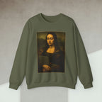Code Culture mona lisa dev sweatshirt funny programmer Sweatshirt in S — Code Culture developer clothing