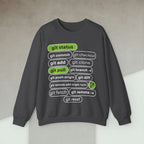 Code Culture git status sweatshirt funny programmer Sweatshirt in S — Code Culture developer clothing
