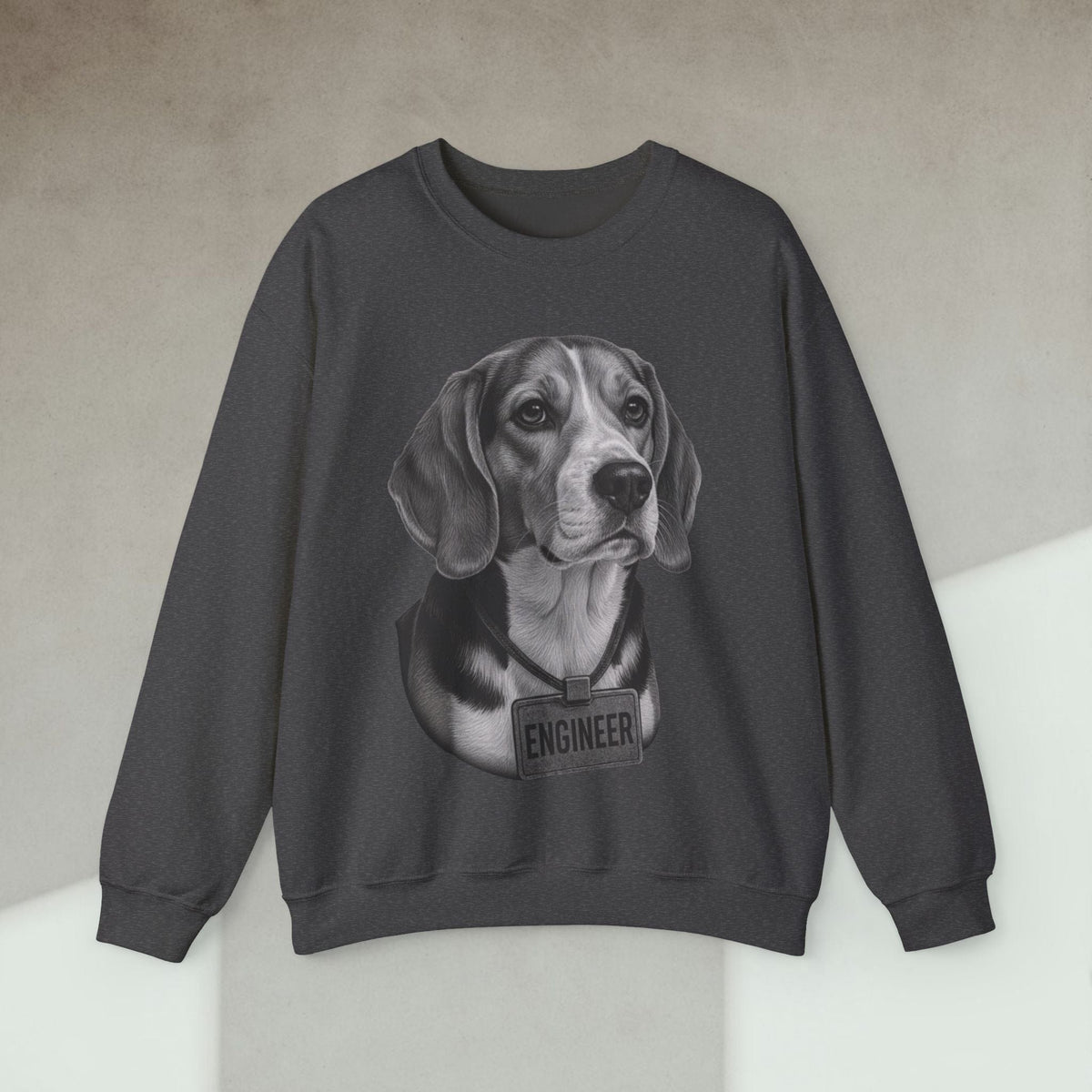 Code Culture dog engineer sweatshirt funny programmer Sweatshirt in S — Code Culture developer clothing