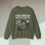 Code Culture stack overflow copypaste master sweatshirt funny programmer Sweatshirt in S — Code Culture developer clothing