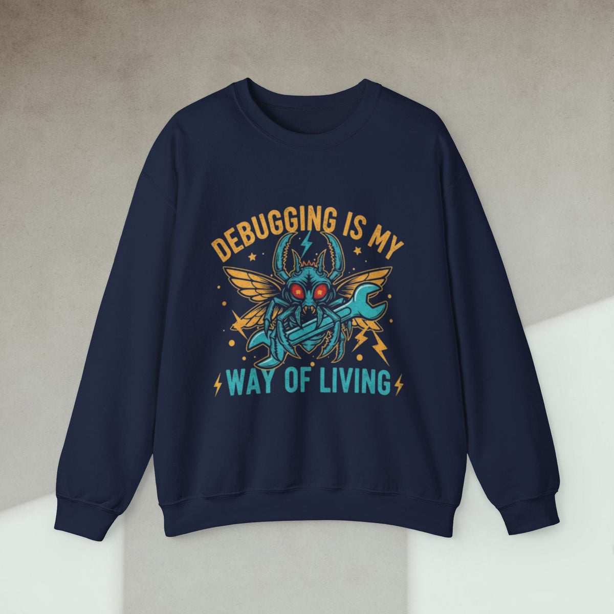 Code Culture debugging is my new way of living sweatshirt funny programmer Sweatshirt in S — Code Culture developer clothing