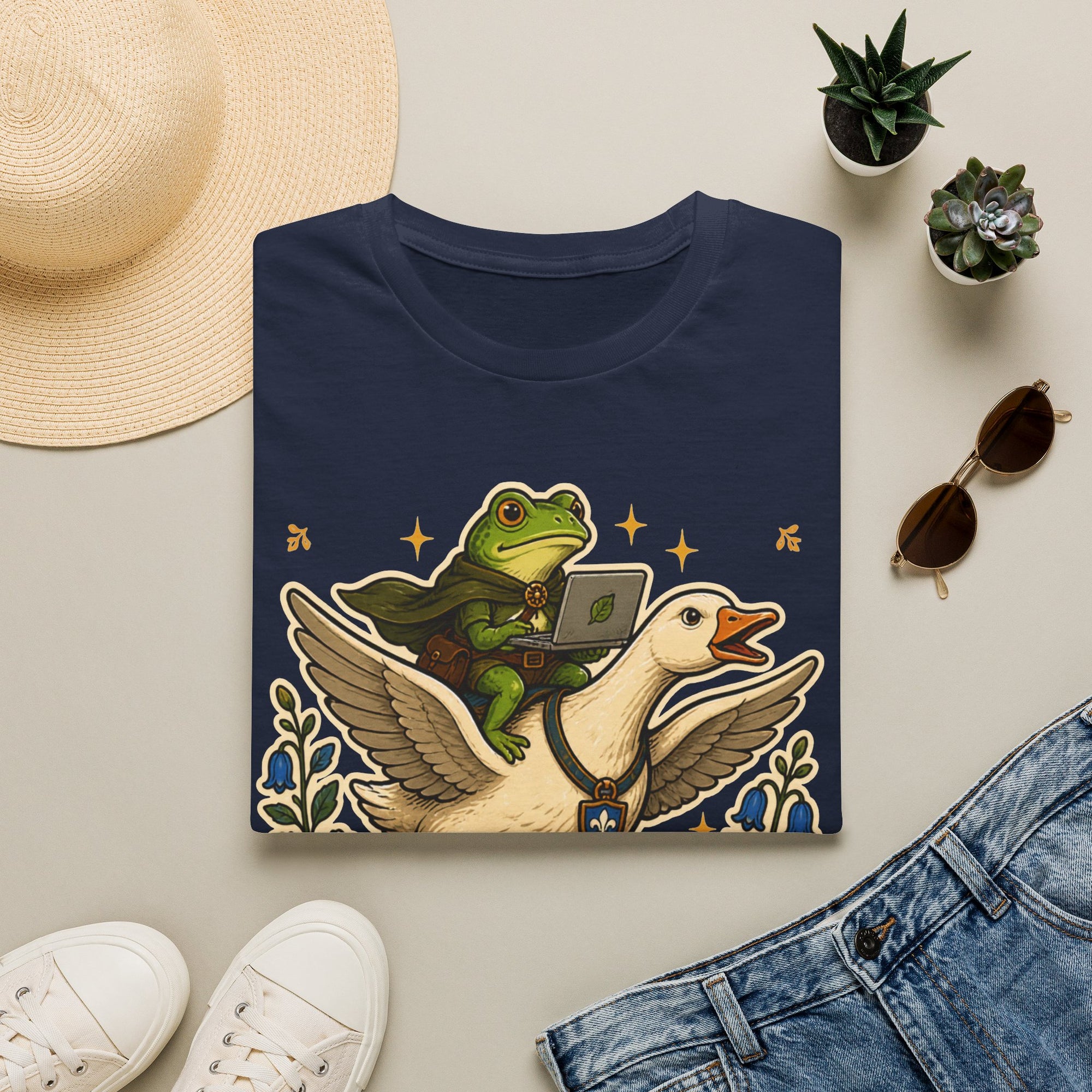 Frog Goose Coder Whimsical Shirt