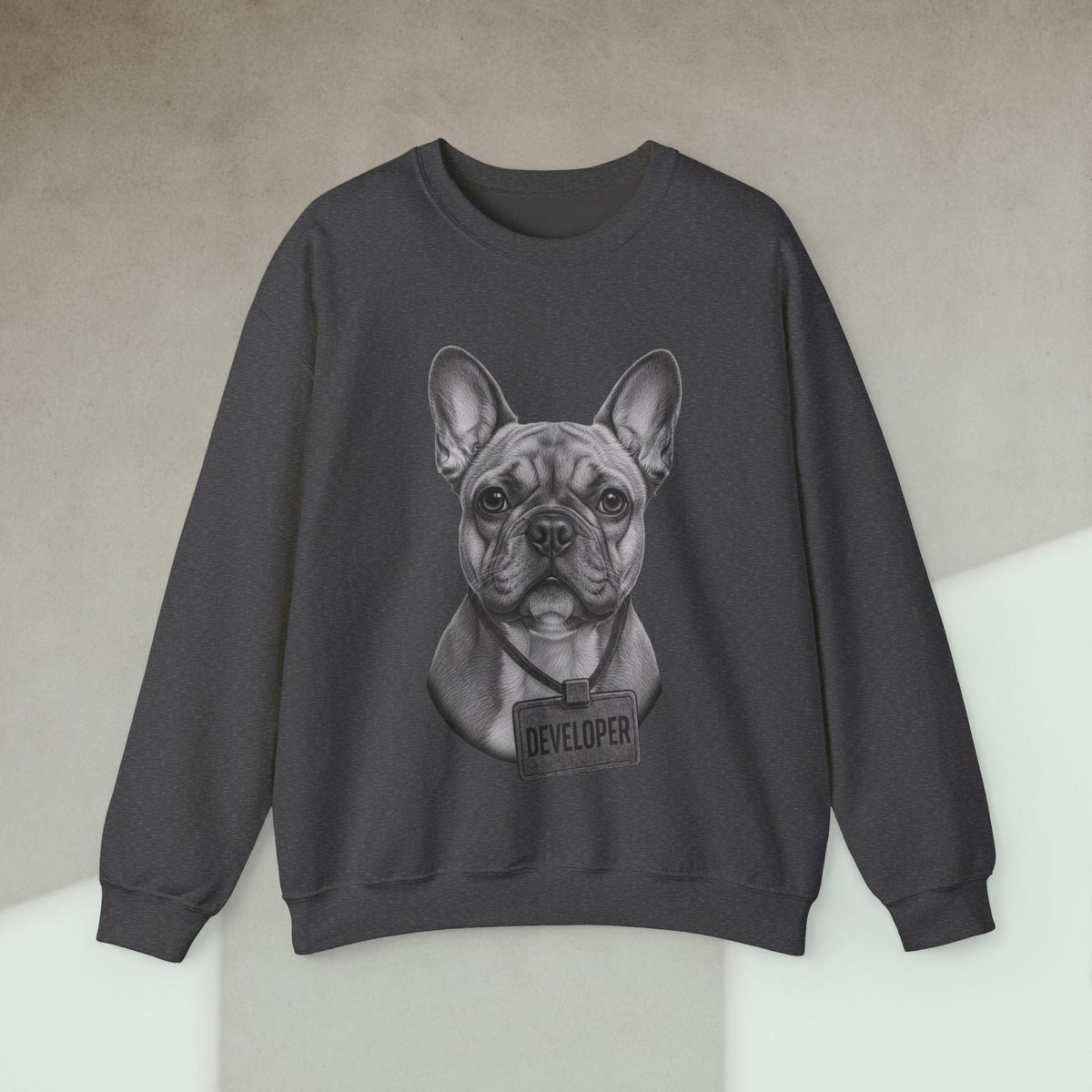 Code Culture dog developer sweatshirt funny programmer Sweatshirt in S — Code Culture developer clothing