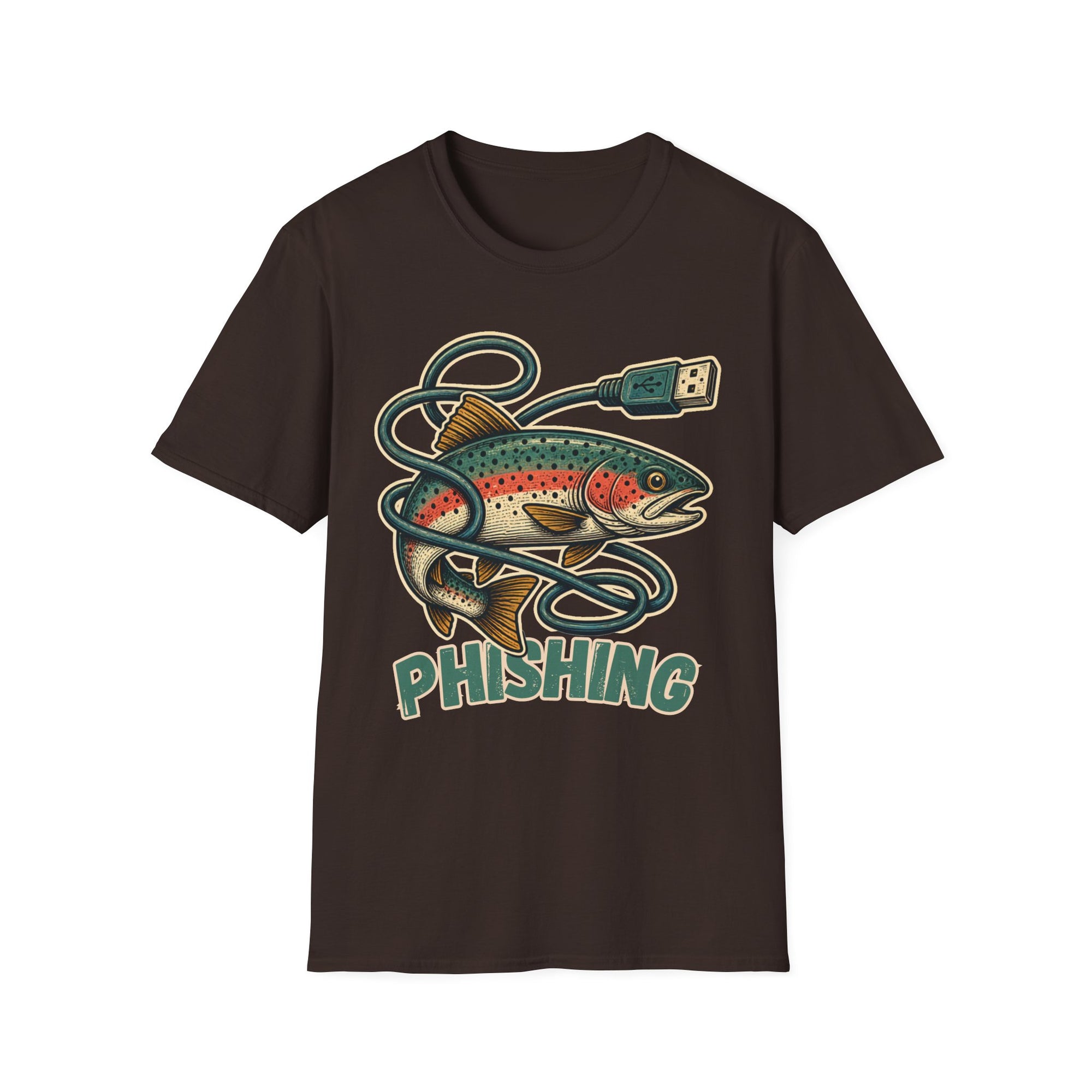 Phishing Vintage Fish Shirt