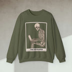 Code Culture working skeleton developer sweatshirt funny programmer Sweatshirt in S — Code Culture developer clothing