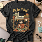 Fix By Vibing Shirt — Black