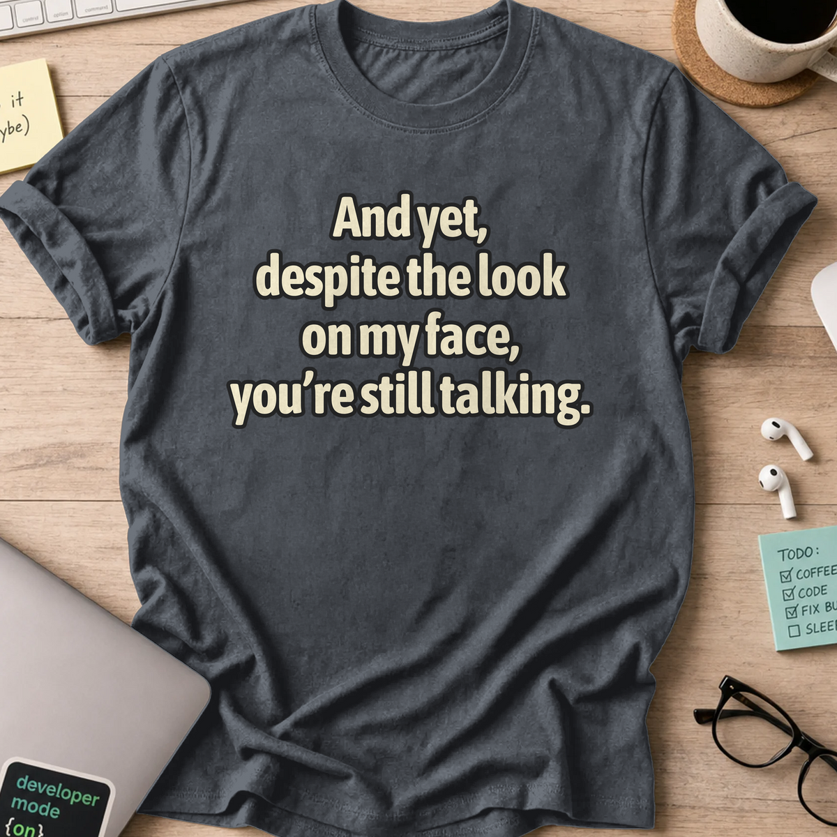 Nerd Collection Artwork 010 Shirt - Dark Heather mockup