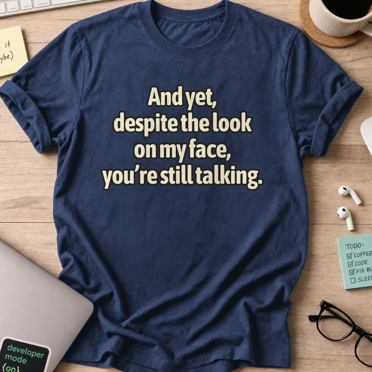 Nerd Collection Artwork 010 Shirt - Navy mockup