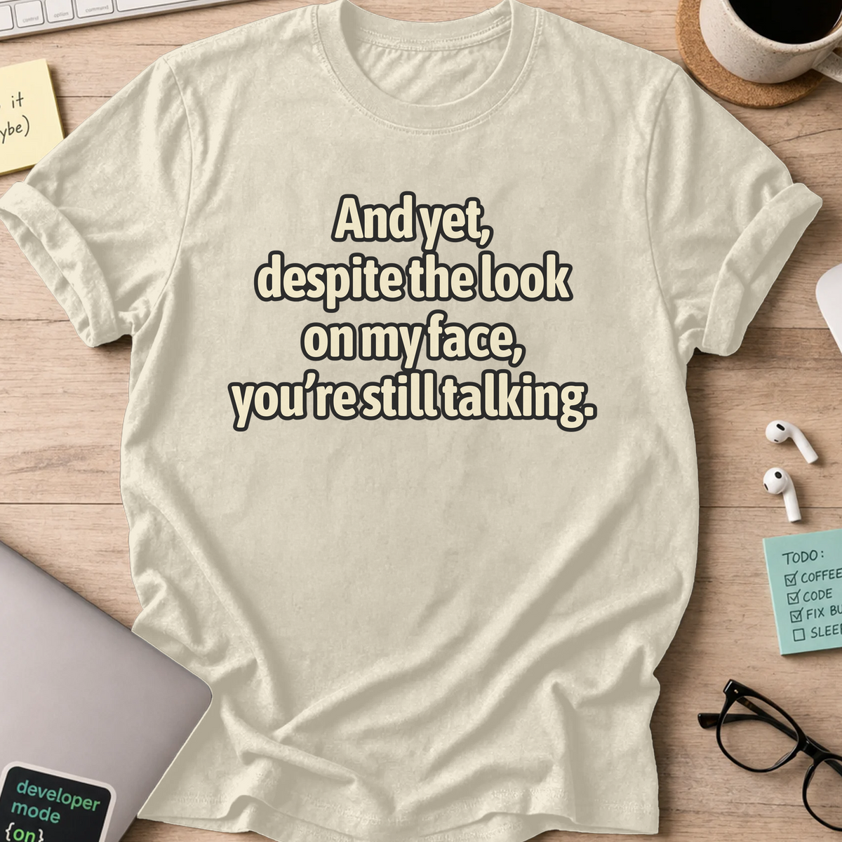 Nerd Collection Artwork 010 Shirt - Natural mockup