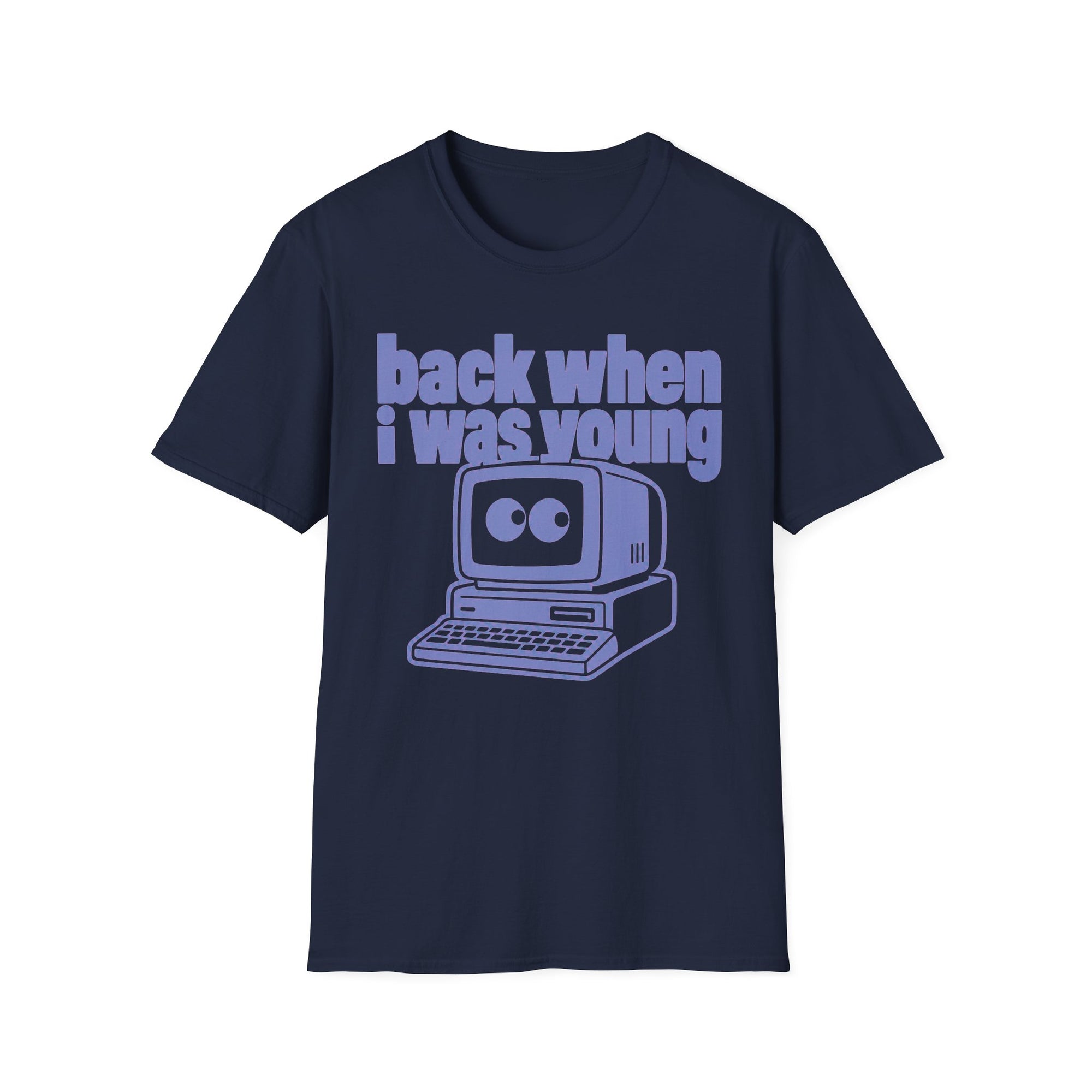 Back When I Was Young Retro Computer Shirt