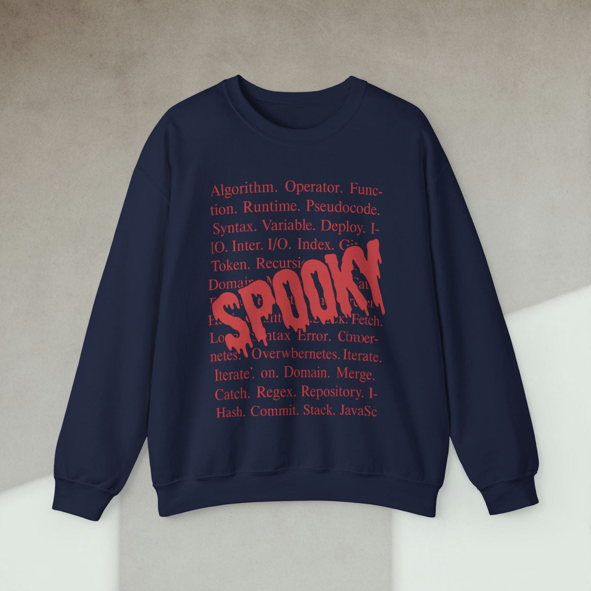 Code Culture spooky code sweatshirt funny programmer Sweatshirt in S — Code Culture developer clothing