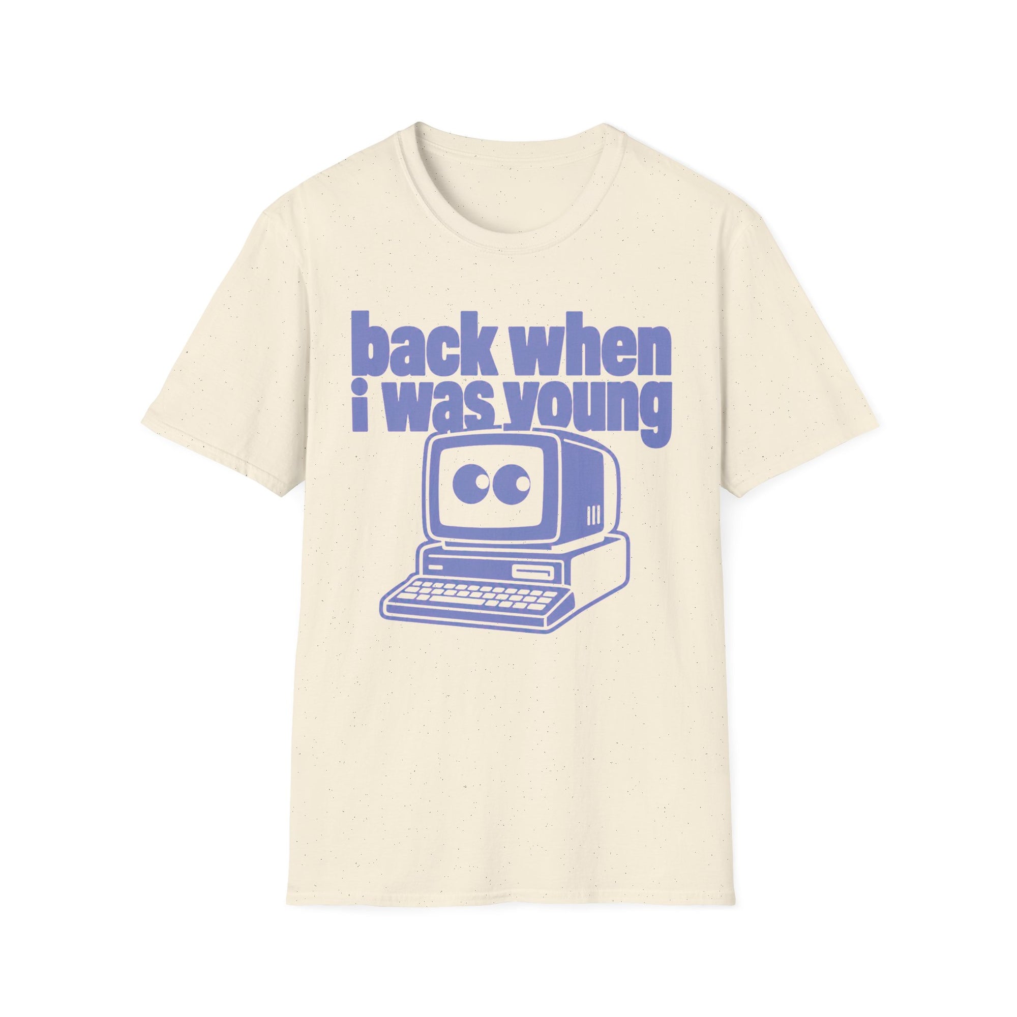 Back When I Was Young Retro Computer Shirt