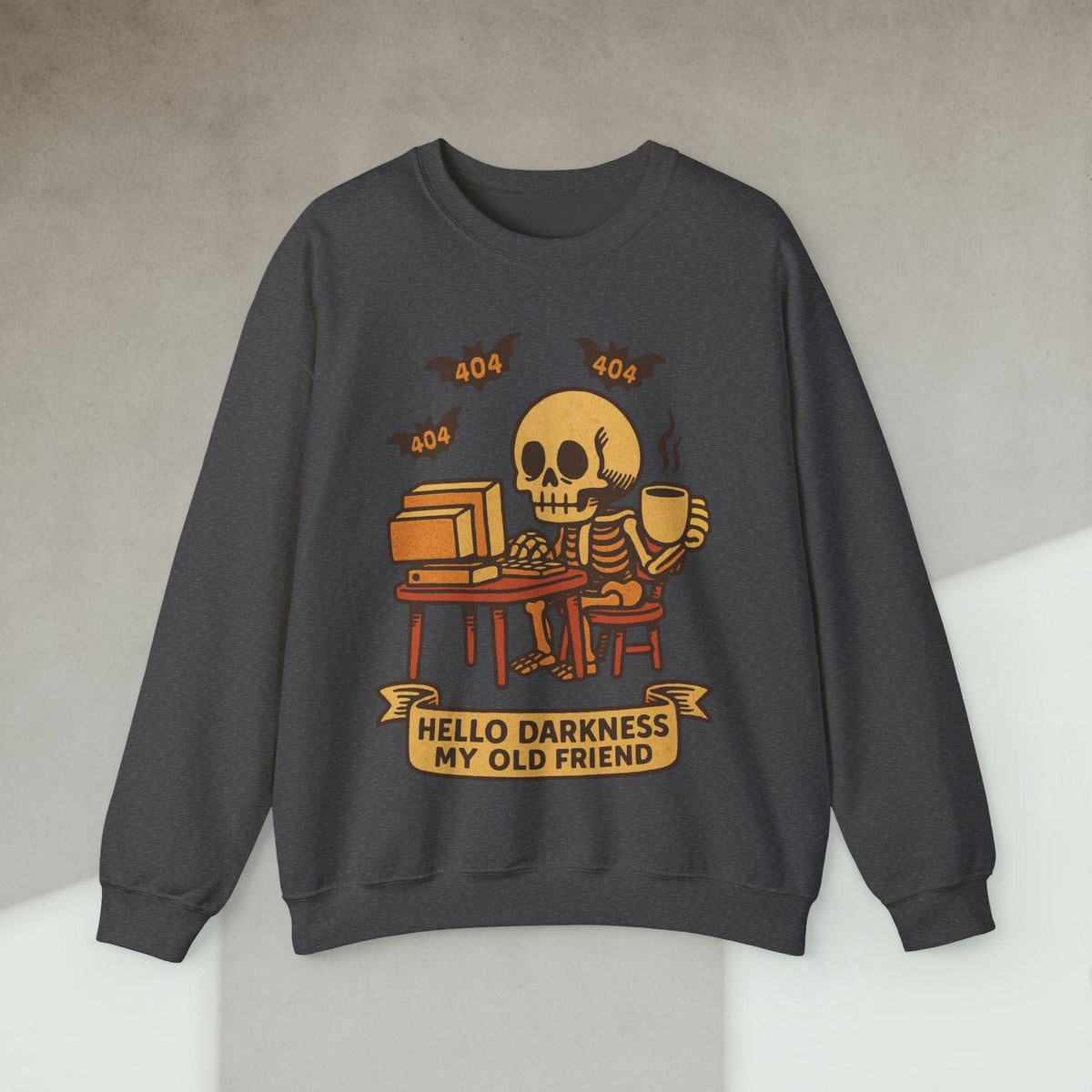 Code Culture hello darkness my old friend sweatshirt funny programmer Sweatshirt in S — Code Culture developer clothing