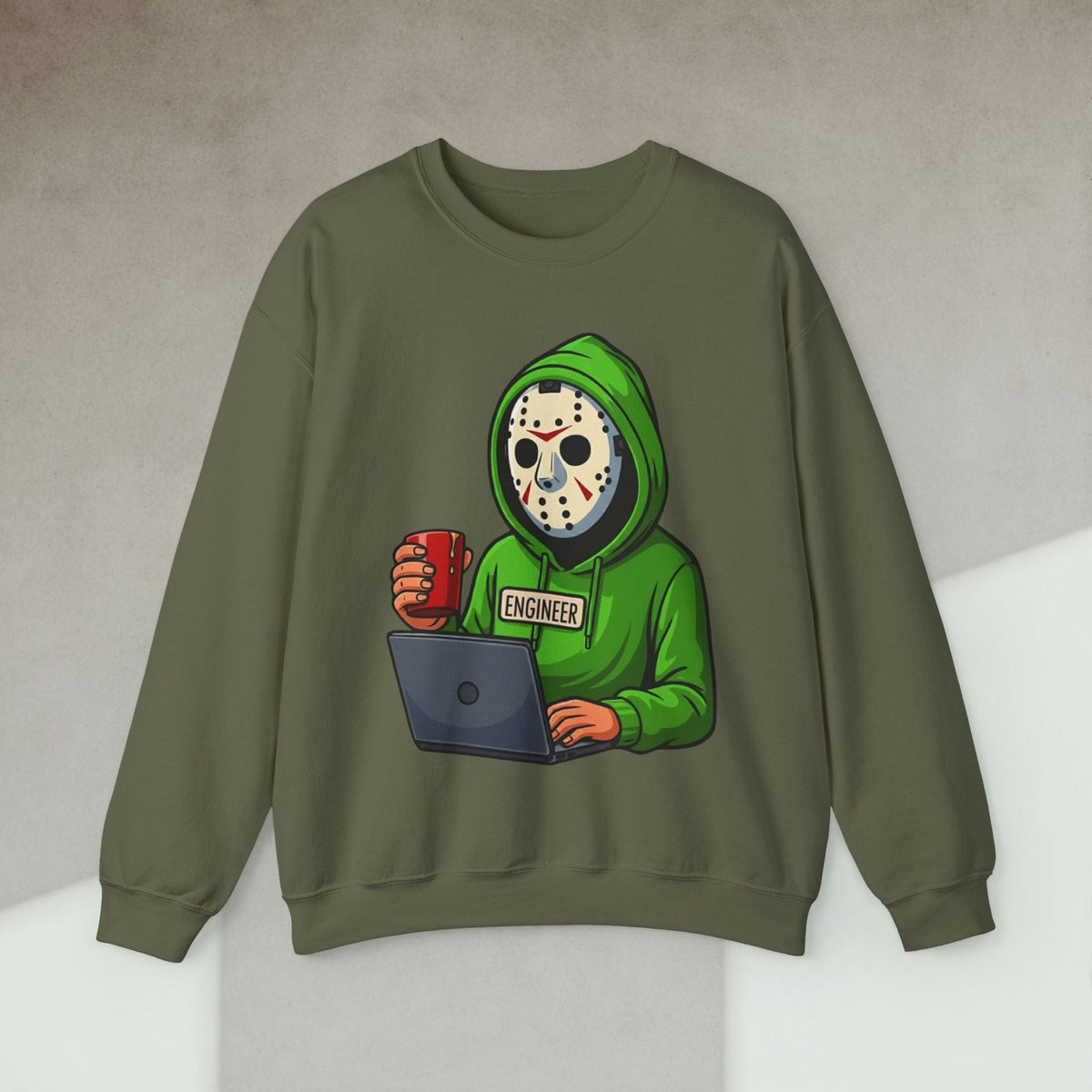 Code Culture jason engineer sweatshirt funny programmer Sweatshirt in S — Code Culture developer clothing