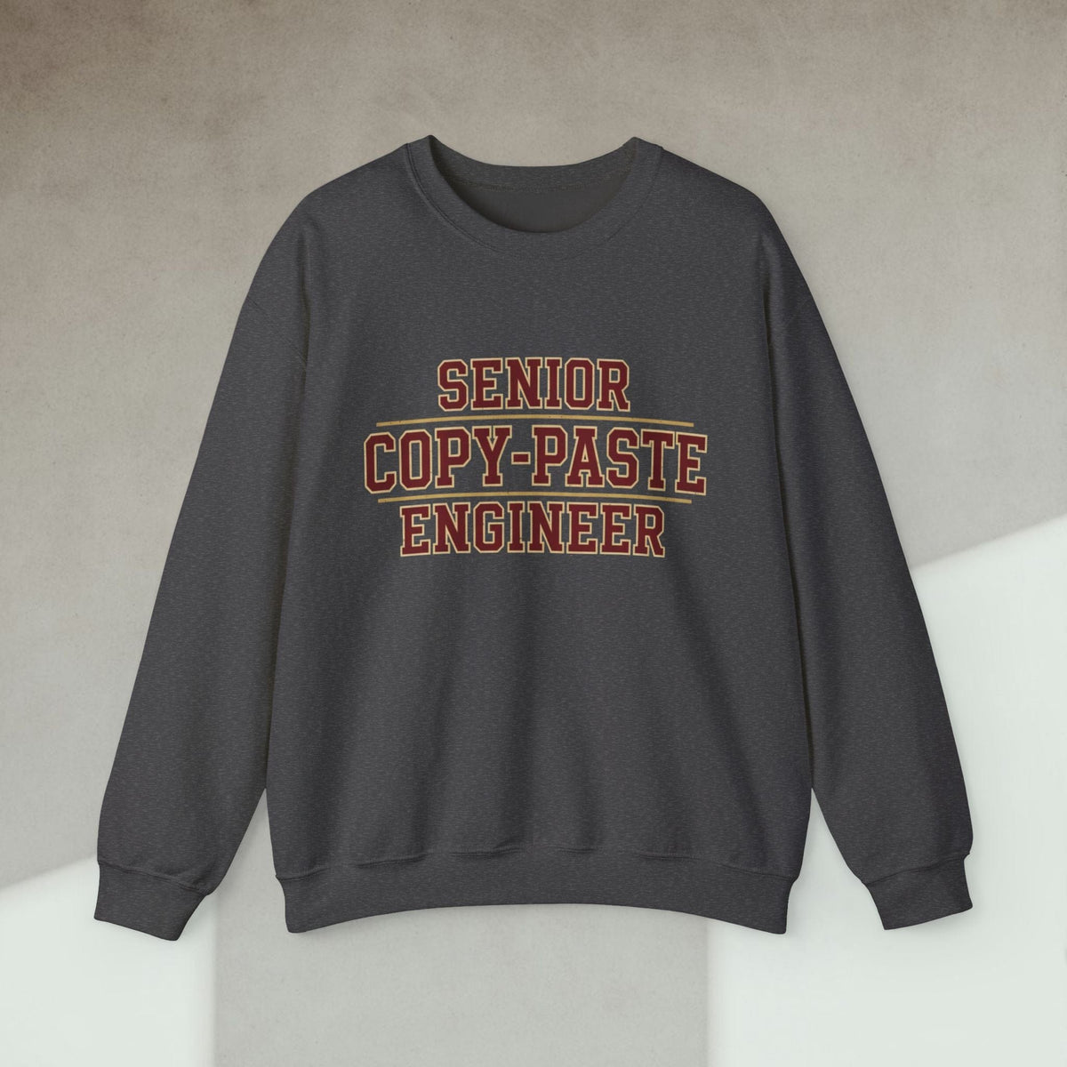 Code Culture senior copy paste engineer sweatshirt funny programmer Sweatshirt in S — Code Culture developer clothing