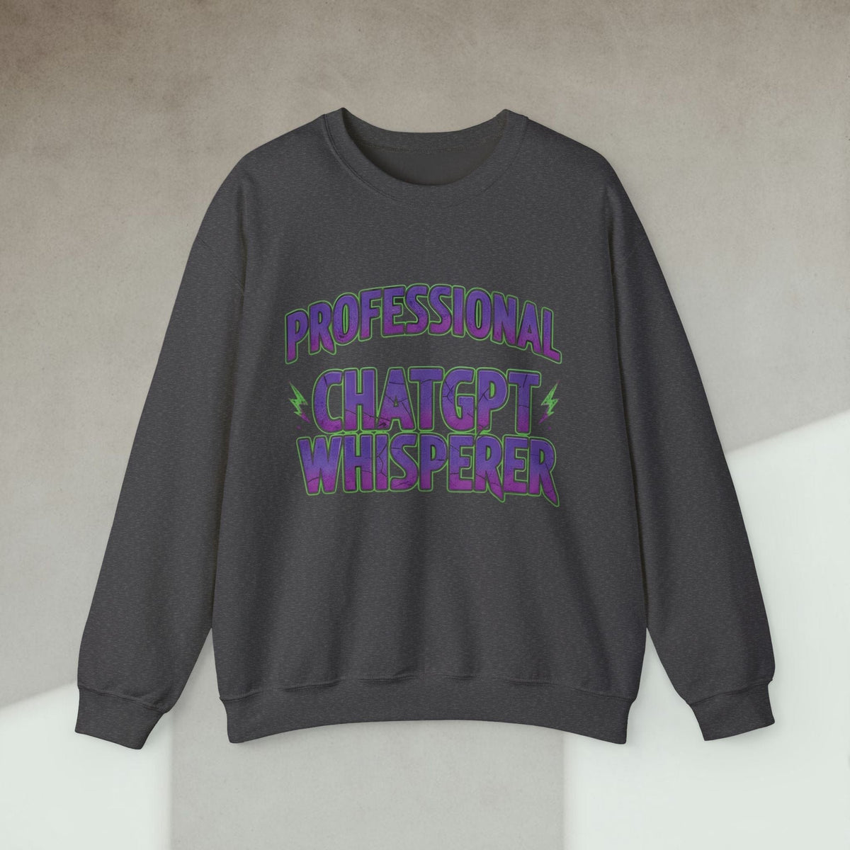 Code Culture professional chatgpt whisperer sweatshirt funny programmer Sweatshirt in S — Code Culture developer clothing