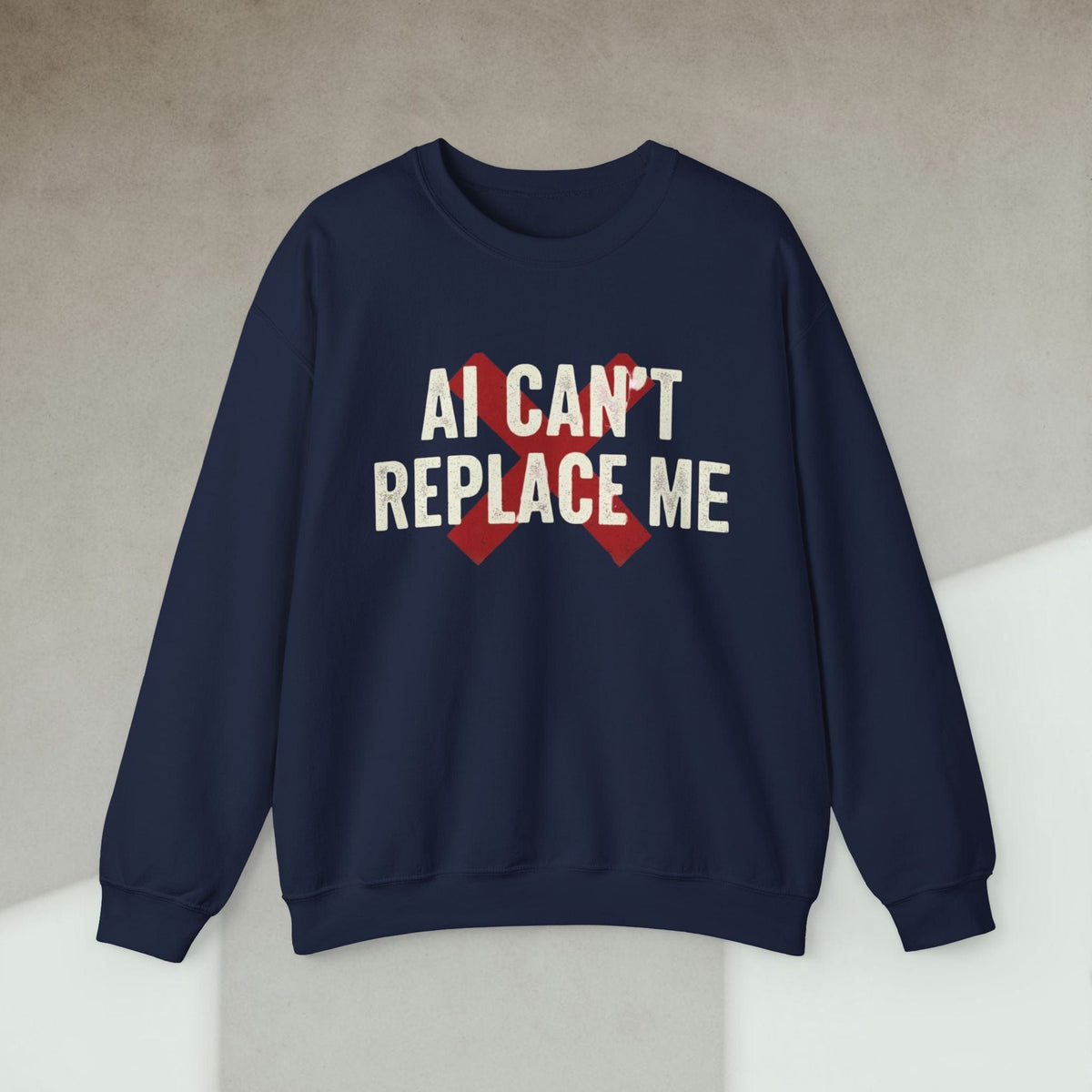 Code Culture ai cant replace me sweatshirt funny programmer Sweatshirt in S — Code Culture developer clothing