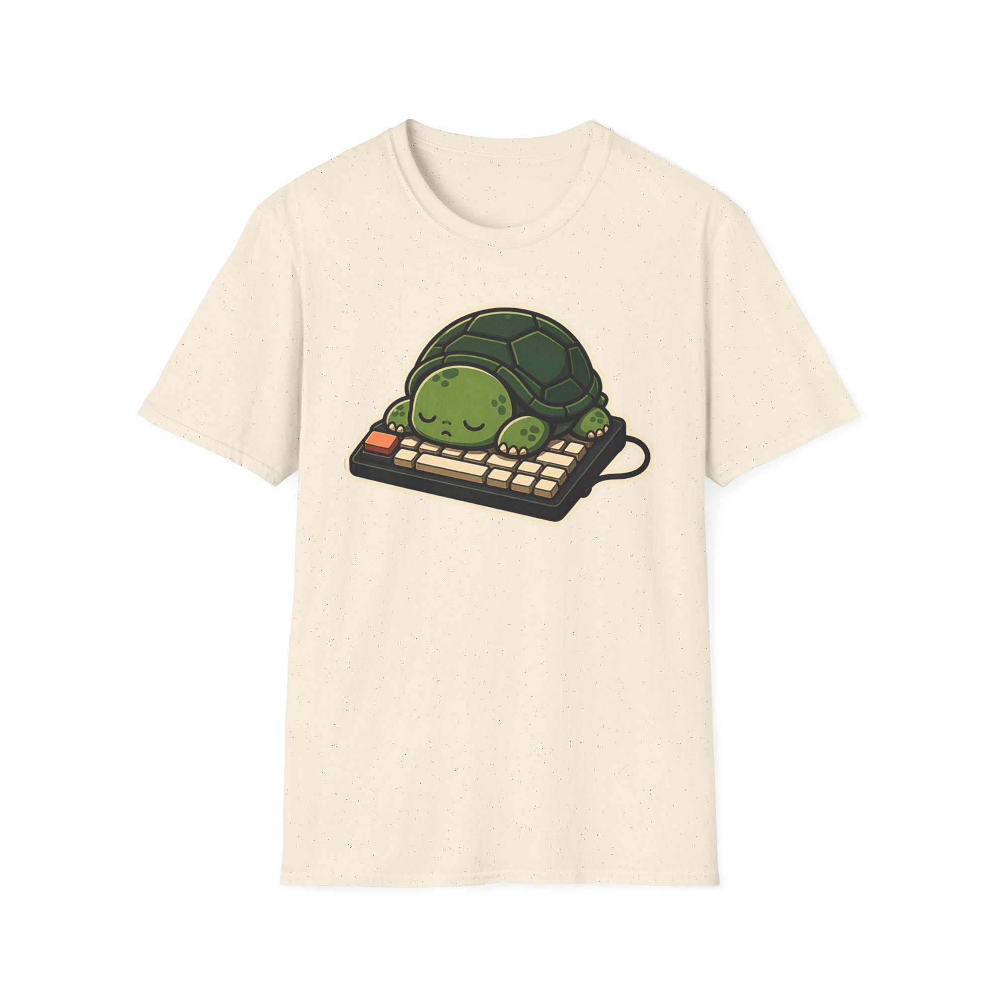 Sleeping Turtle Retro Keyboard Shirt