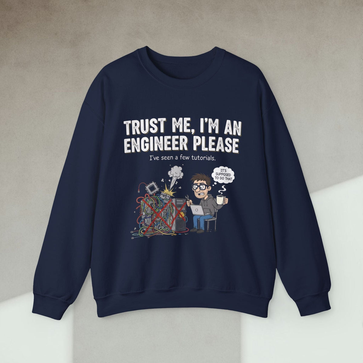 Code Culture trust me im an engineer please sweatshirt funny programmer Sweatshirt in S — Code Culture developer clothing