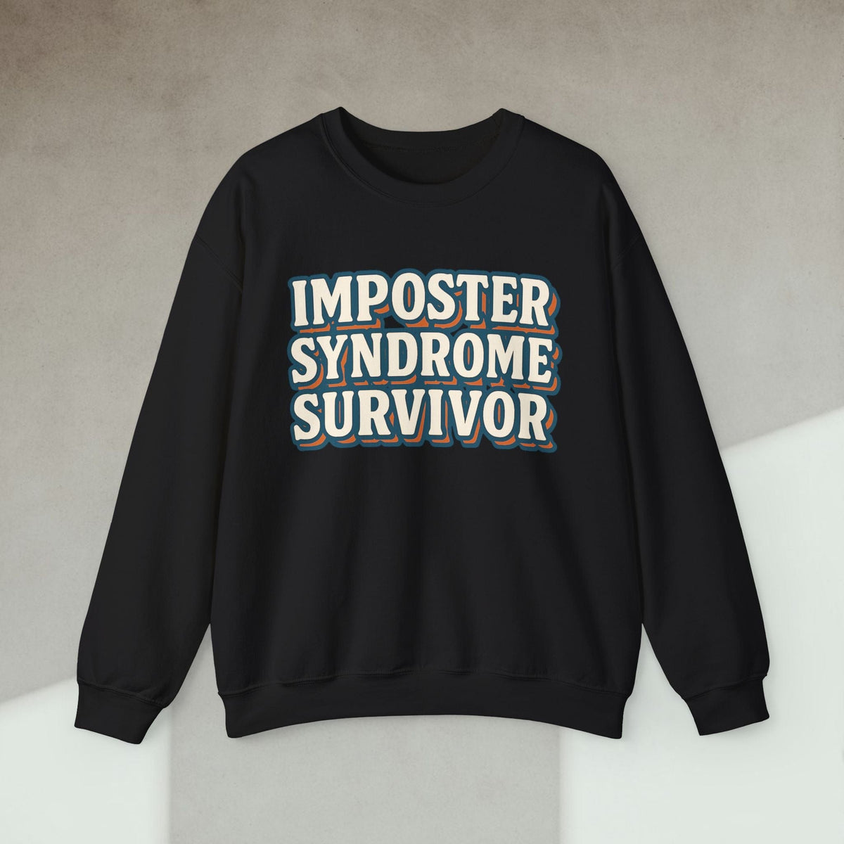 Code Culture imposter syndrome survivor sweatshirt funny programmer Sweatshirt in S — Code Culture developer clothing