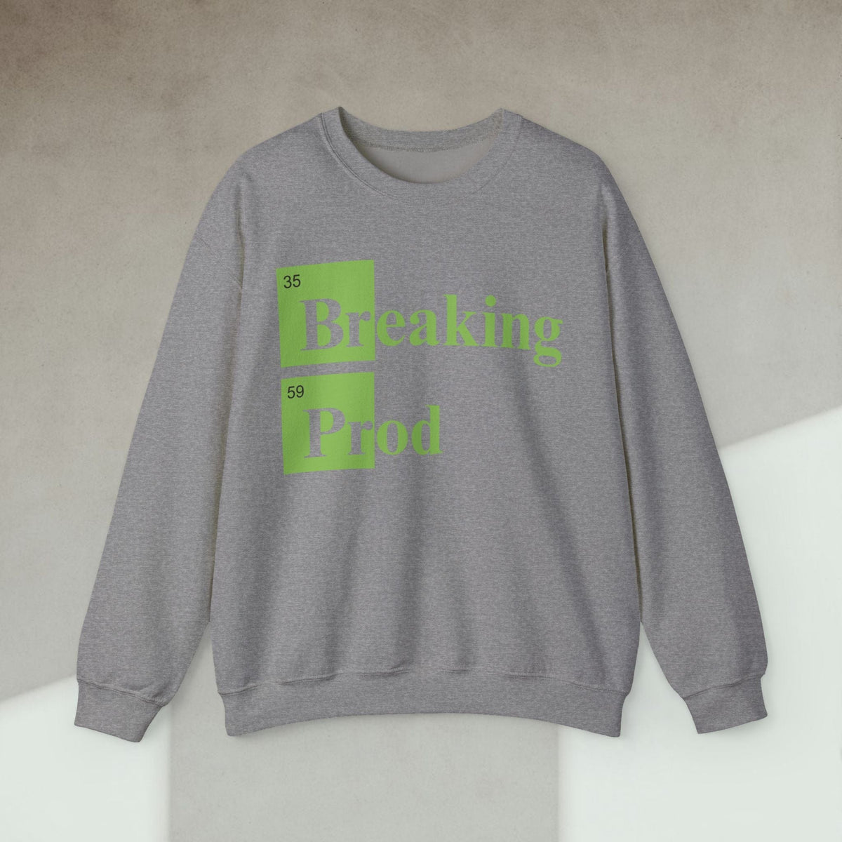 Code Culture Breaking Prod sweatshirt funny programmer Sweatshirt in S — Code Culture developer clothing
