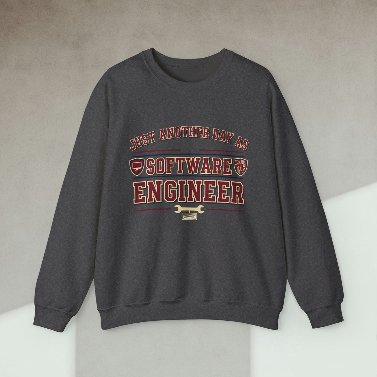 Code Culture just another day as software engineer sweatshirt funny programmer Sweatshirt in S — Code Culture developer clothing