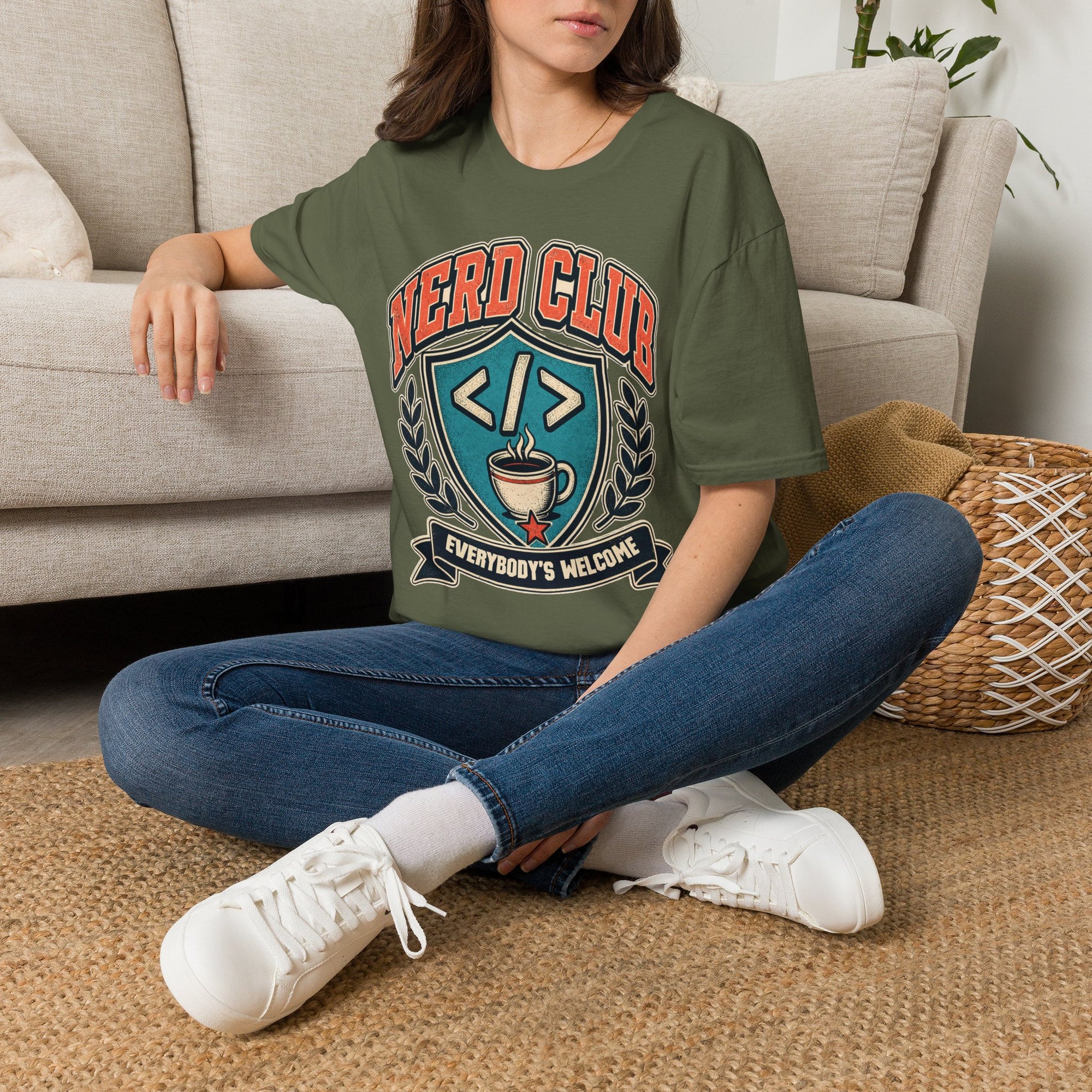 Nerd Club Vintage Badge Shirt