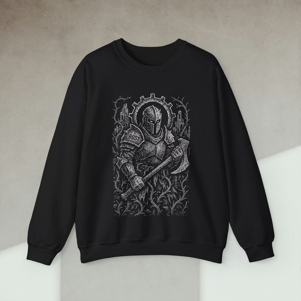 Code Culture rust knight sweatshirt funny programmer Sweatshirt in S — Code Culture developer clothing
