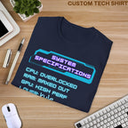 system specification Custom Shirt