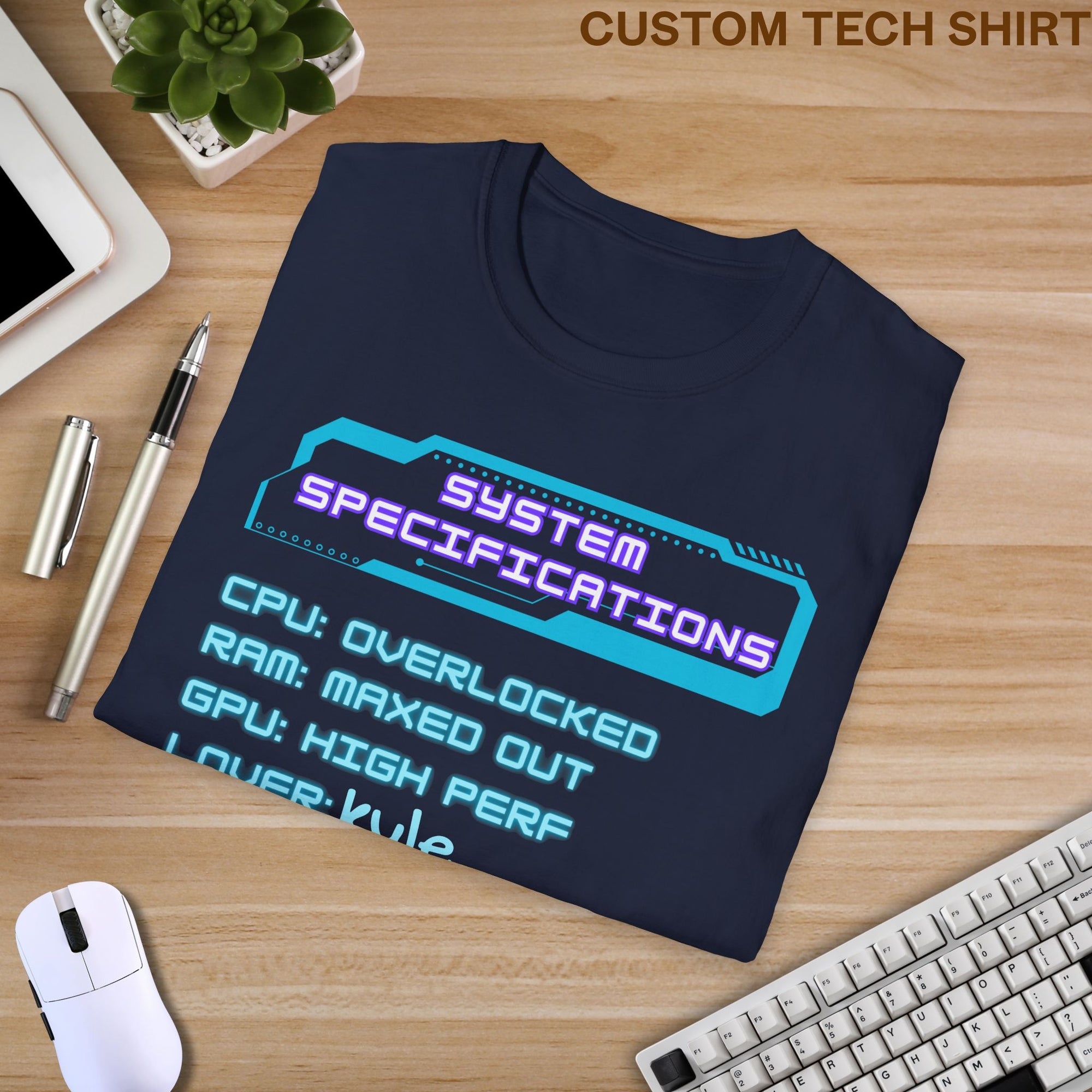 system specification Custom Shirt