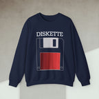Code Culture diskette sweatshirt funny programmer Sweatshirt in S — Code Culture developer clothing