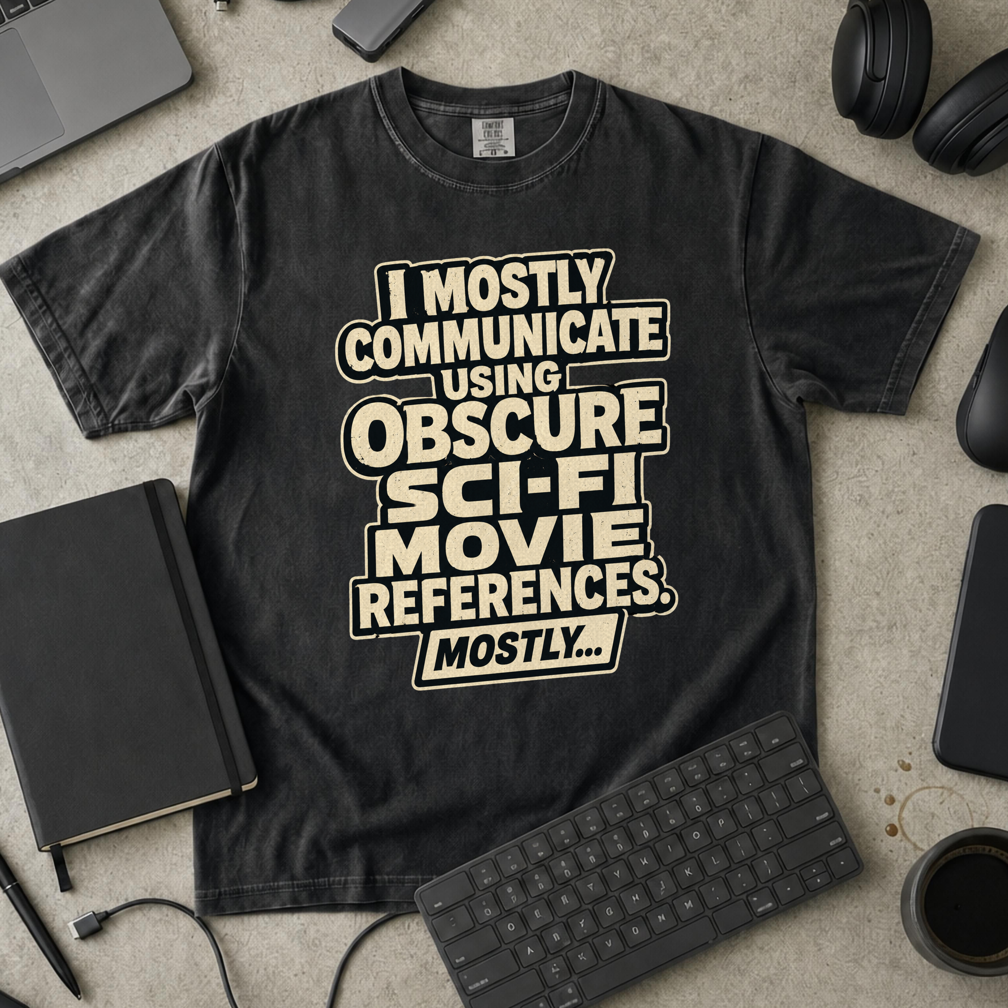 Nerd Collection Artwork 011 Premium Shirt - Black mockup
