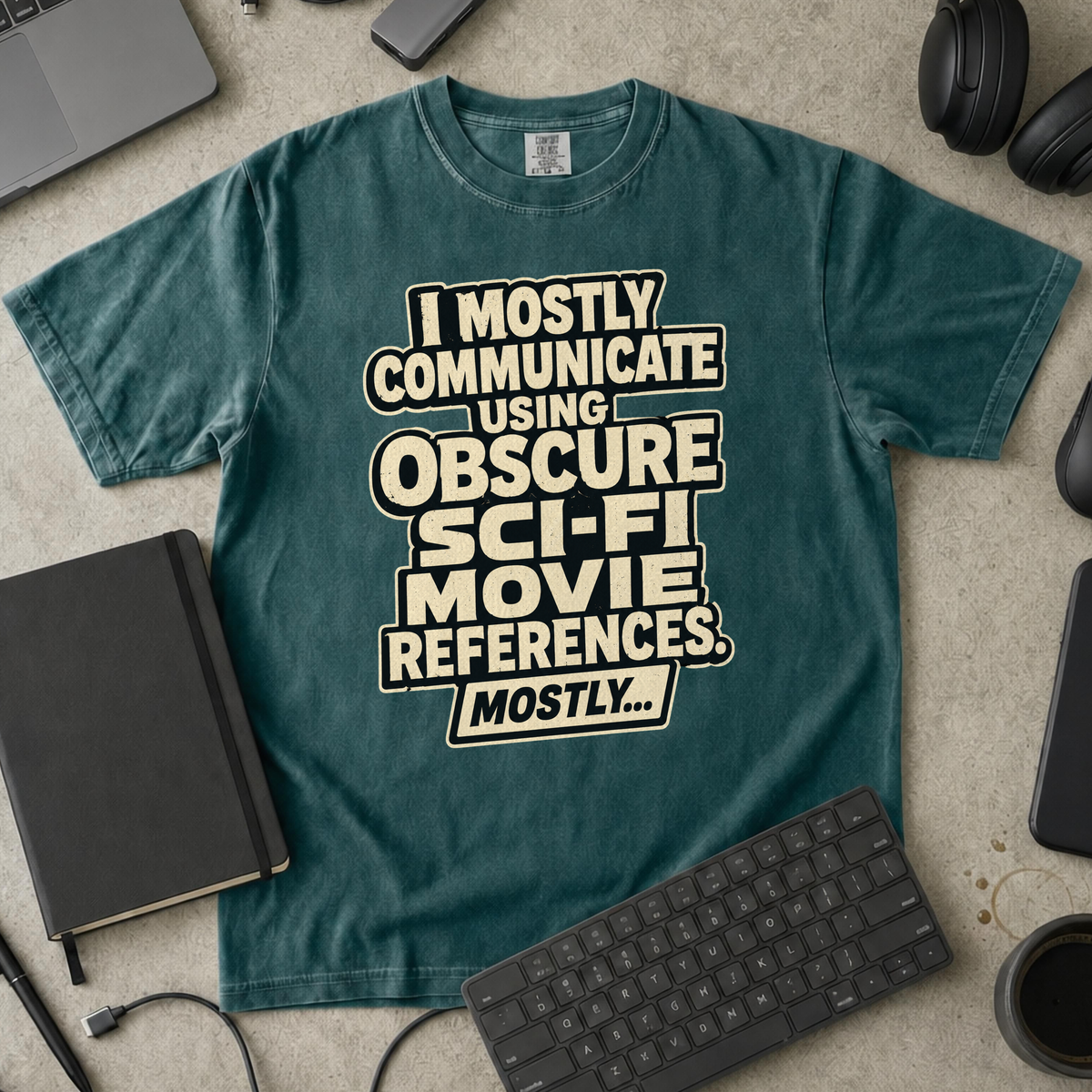 Nerd Collection Artwork 011 Premium Shirt - Blue Spruce mockup