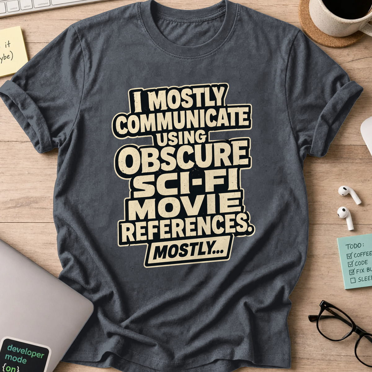 Nerd Collection Artwork 011 Shirt - Dark Heather mockup