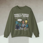 Code Culture world's technical product owner sweatshirt funny programmer Sweatshirt in S — Code Culture developer clothing