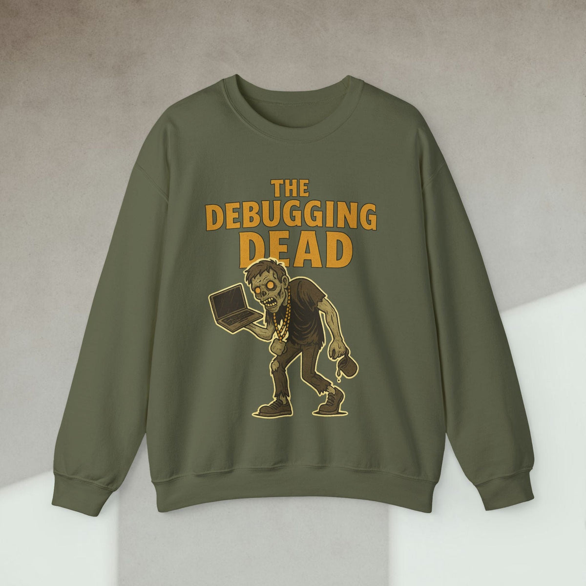 Code Culture the debugging dead sweatshirt funny programmer Sweatshirt in S — Code Culture developer clothing