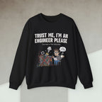 Code Culture trust me im an engineer please sweatshirt funny programmer Sweatshirt in S — Code Culture developer clothing