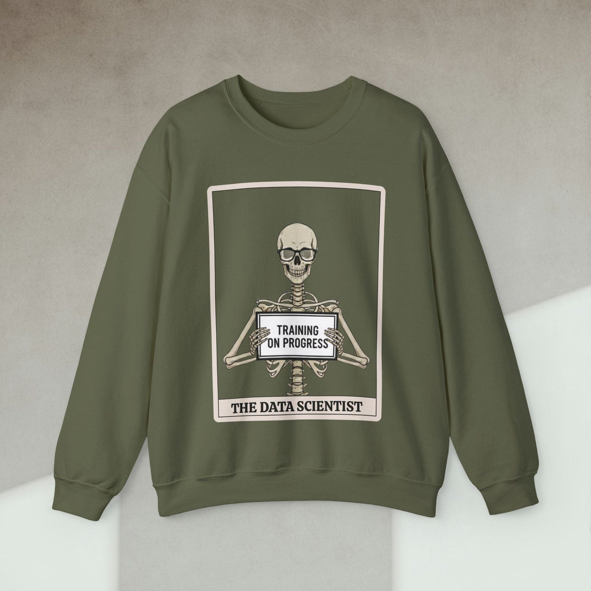 Code Culture skeleton data scientist sweatshirt funny programmer Sweatshirt in S — Code Culture developer clothing