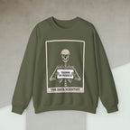 Code Culture skeleton data scientist sweatshirt funny programmer Sweatshirt in S — Code Culture developer clothing
