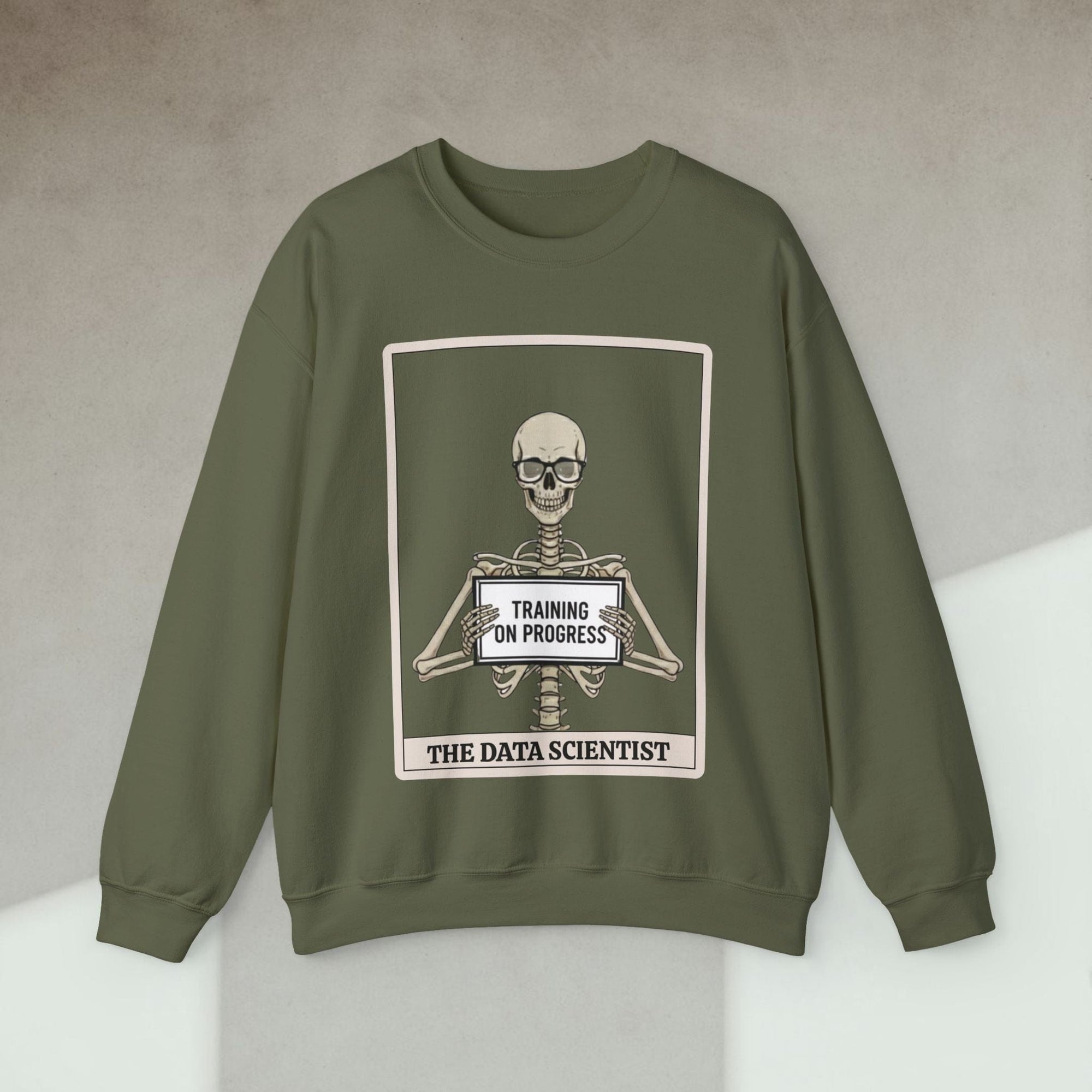 skeleton data scientist sweatshirt